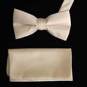 MEN'S LARR BRIO BOW TIE AND POCKET SQUARE